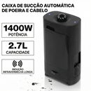 Lixeira Aspiradora Automática - Bivolt, 1400W, 2.7L