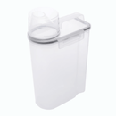 Kit 3 Potes Herméticos com Copo Medidor de Plástico 2,5 Litros