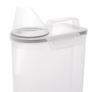 Pote Hermético Porta Mantimento com Copo Medidor de Plástico 2,5L