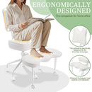 Cadeira ergonômica com pernas cruzadas para escritório em casa