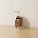 Mesa de cabeceira clássica minimalista em madeira maciça