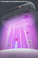 Aspirador Anti Ácaro Portátil Sem Fio Com Luz Uv Filtragem Cor Cinza/roxo