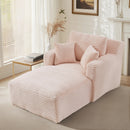 Sofá reclinável moderno com chaise longue
