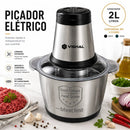 TurboChef Inox™ — Triturador Elétrico de Alimentos 2L Bivolt