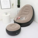 AirLounge Comfort™ — Poltrona Inflável com Puff para Descanso