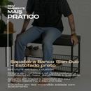 Sapateira Banco Sion Duo - Estofado Preto