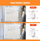 Portão Retrátil 140cm Tela Segurança Bebê Pet Cercadinho