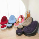 AirLounge Comfort™ — Poltrona Inflável com Puff para Descanso