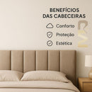 LuxHead Decor™ — Kit 10 Cabeceiras Estofadas Adesivas Modulares