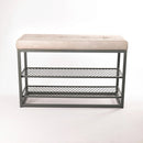 Sapateira Banco Sion Duo - Estofado Cinza