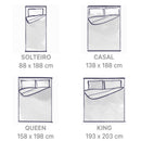 Jogo de Cama Lençol de Hotel Lar da Ana – Extra macios Resistente a manchas – 4 peças