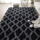 Tapete para Sala Retangular Peludo Estampado